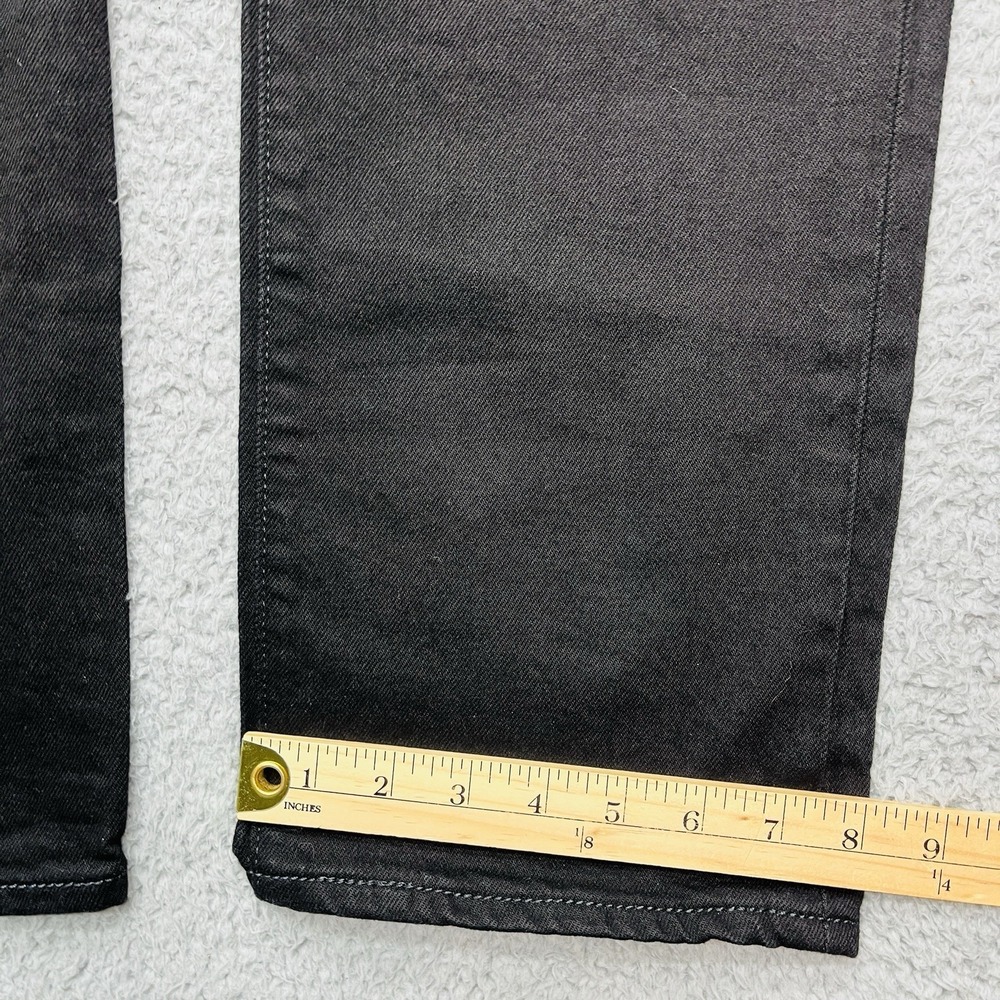 Levi's 501 Button Fly Jeans Mens 36x33 Black Straight Leg Classic Normcore‎ - Picture 6 of 12